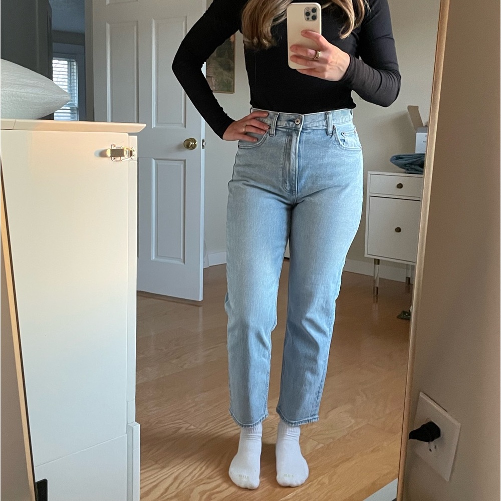 Curve Love Ultra High Rise 90s Ankle Straight Jeans in Light